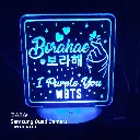 Borahae I purple you BTS square Blue.webp