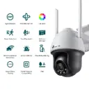 TP-Link 4MP Outdoor Full-Color Wi-Fi Bullet Network Camera VIGI C540-W 4mm (UN)