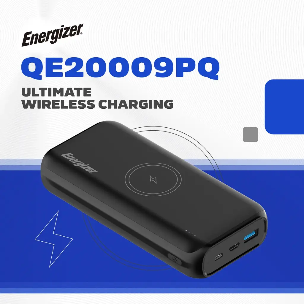 [CS- PBK-EN-QE20009PQ] Energizer PowerBank 20000mAh QE20009PQ Black