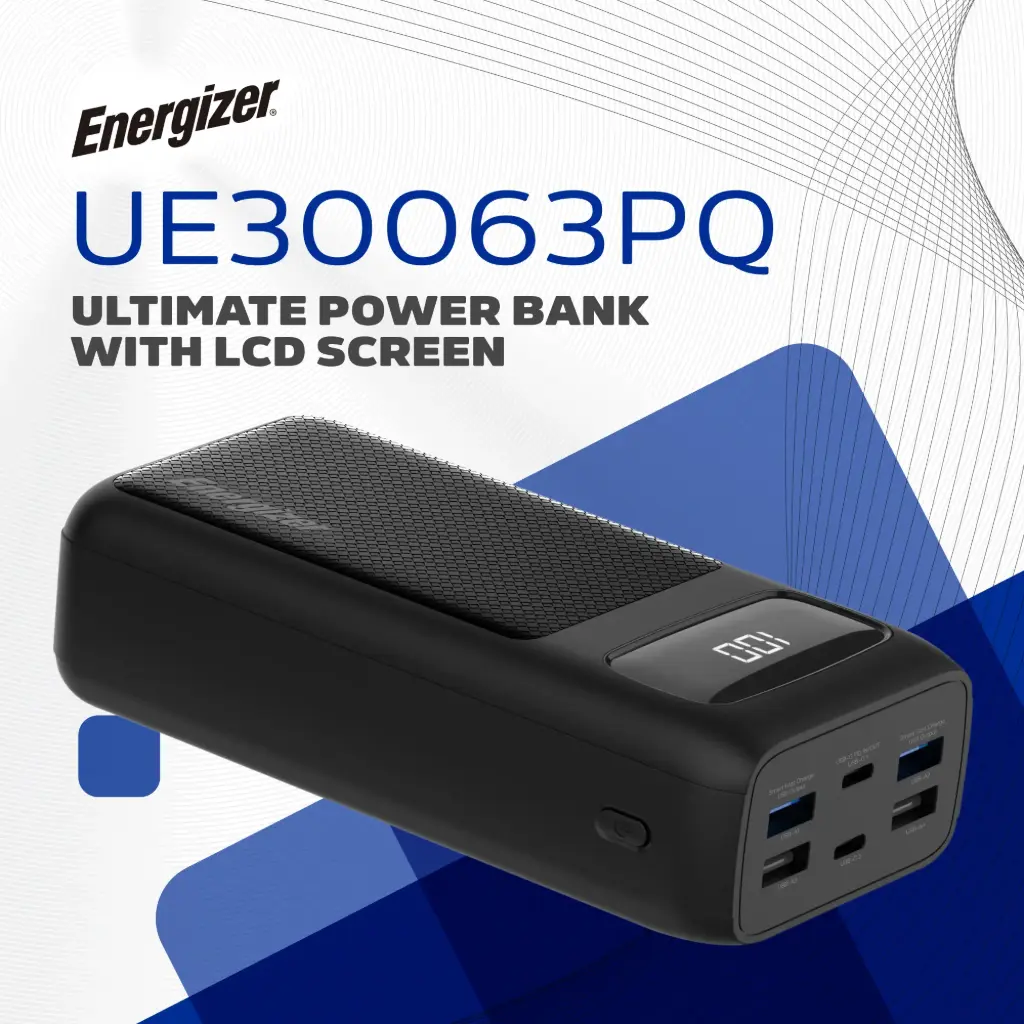 [CS- PBK-UE30063PQ-BK] Energizer PowerBank 30000mAh UE30063PQ BK