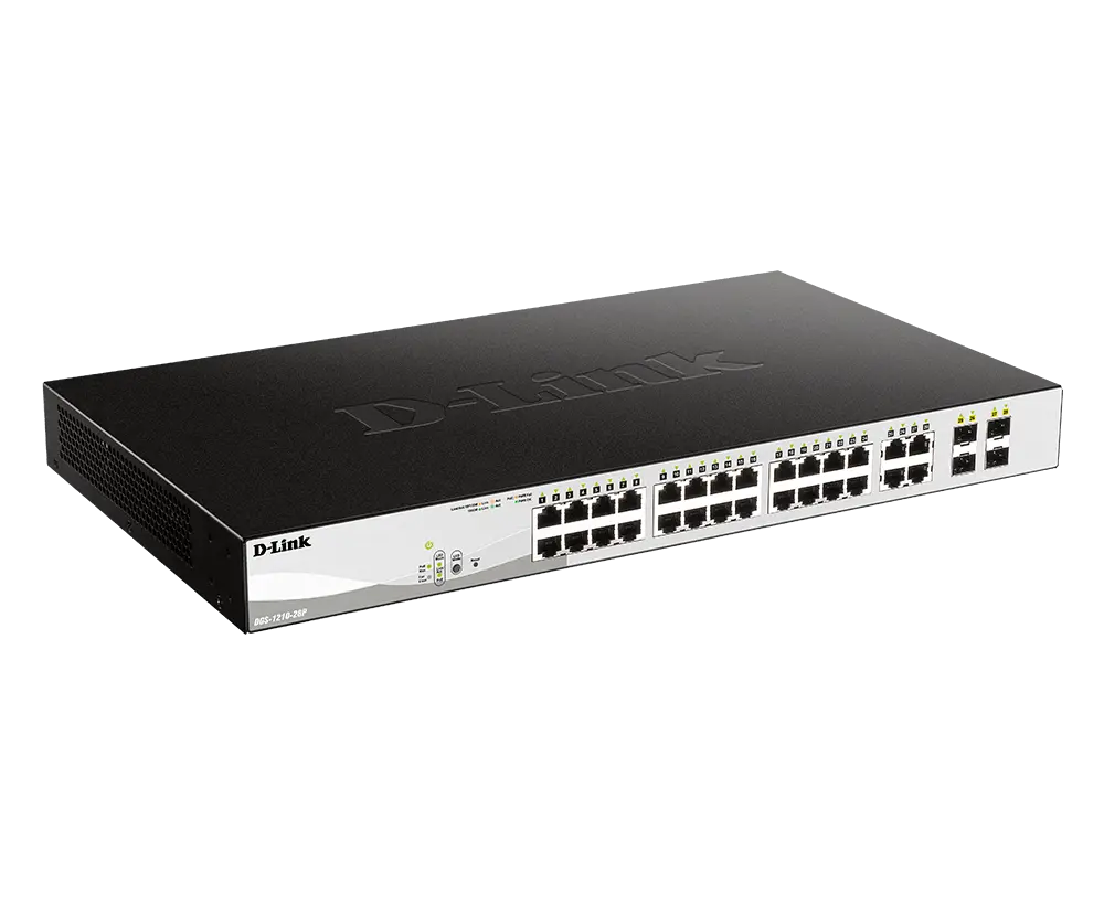 Dlink DGS-1210-28P Smart Managed  ‐ 24‐Port PoE + 4 Combo RJ45/SFP ports L2 switching 