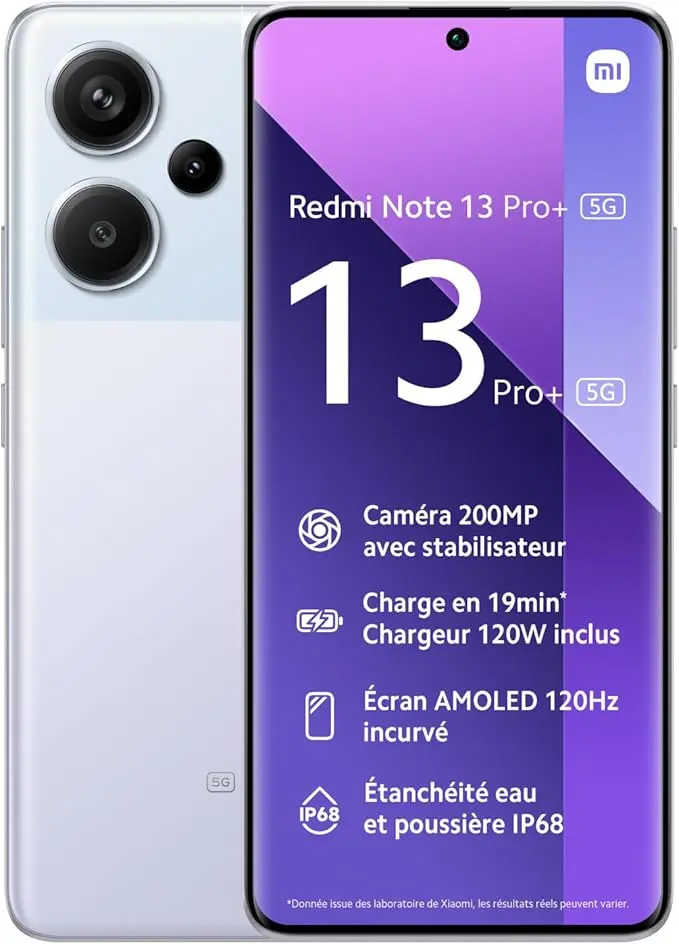Redmi Note13 Pro+Aurora Purple 5G  (12GB Ram+512GB Rom)