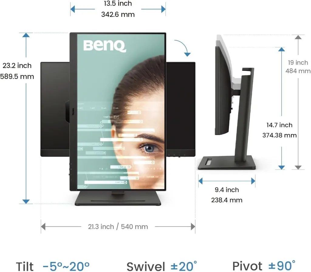 [CS- BenQ GW2490T] BenQ GW2490T - 24 Inch 100Hz With Speaker - Tilt and Height Adjust