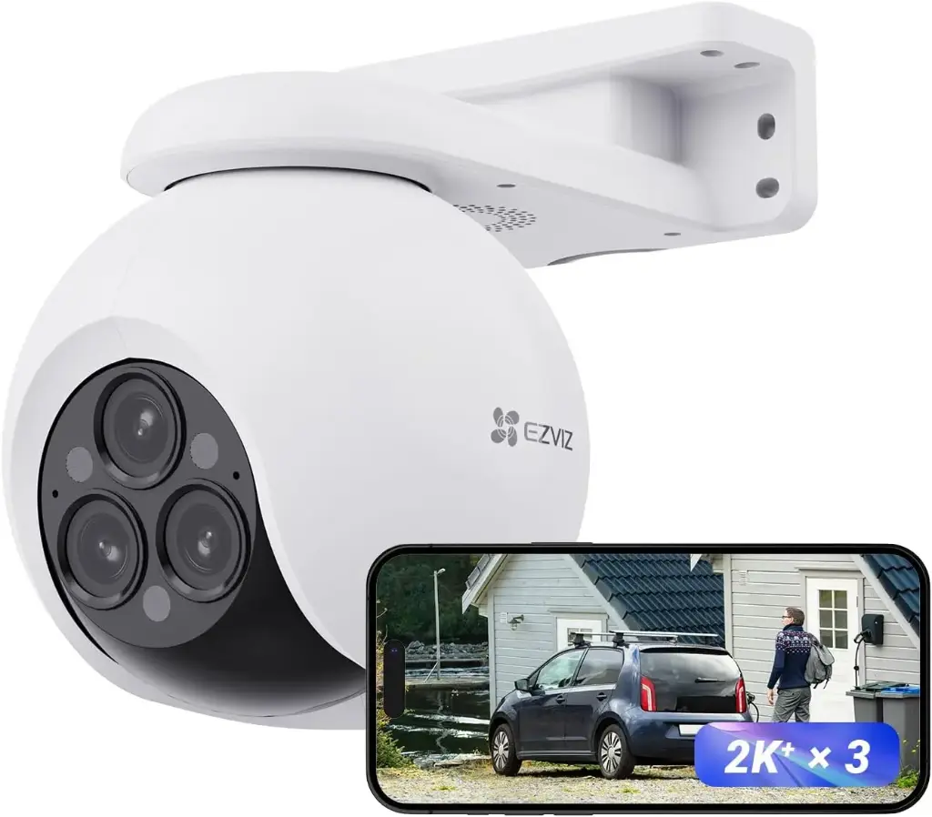 [TT- H80F: Pan & Tilt Wi-Fi 4K Triple Lens with ZOOM] EZVIZ H80F 2K+ 4MP Pan & Tilt Wi-Fi 4K Triple Lens with ZOOM (Outdoor) WIFI