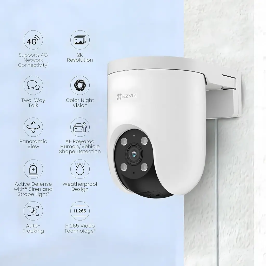 EZVIZ H8C: Pan & Tilt Wi-Fi Camera 2K 3MP