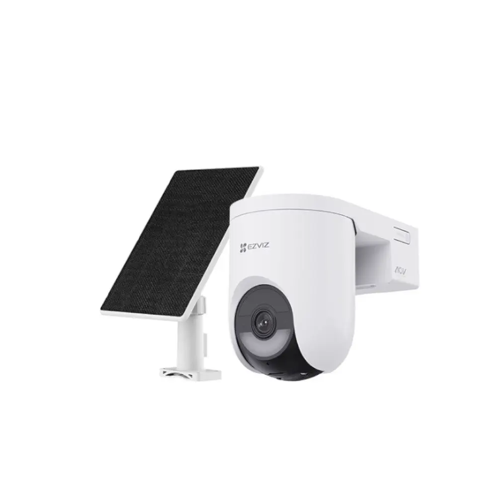 [TT- HB8 Lite Battery-Powered Pan Bundle with Solar Panel NEW] EZVIZ HB8c Battery-Powered Pan Bundle with Solar Panel 2K 4MP (Outdoor) WIFI & 4G