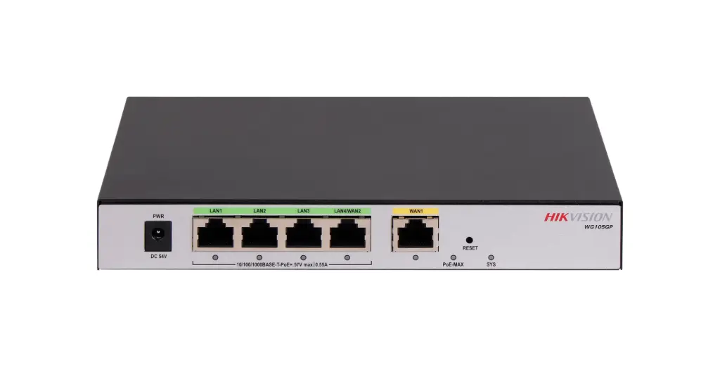 HIKVISION All In One 5 port Router & Loadbalancing - DS-3WG105GP-SI