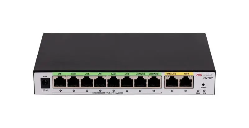 HIKVISION All In One 10 port POE Router & Loadbalancing - DS-3WG210GP-SI
