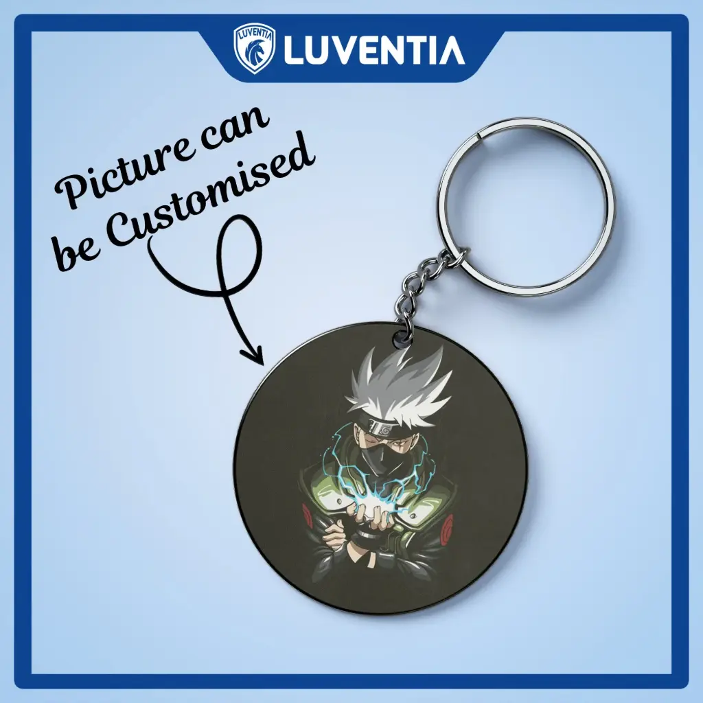Keychain Anime - Naruto Kakashi Black