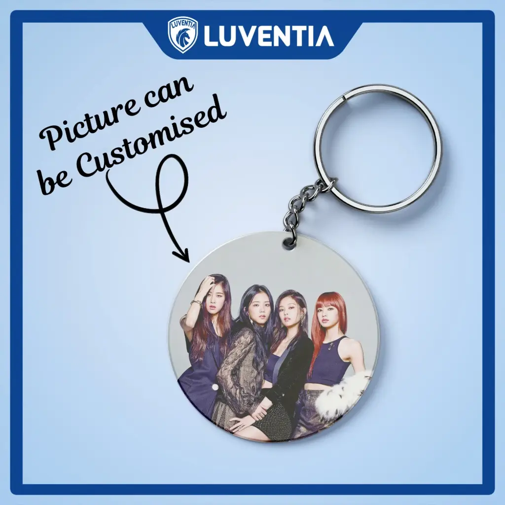 Keychain K-POP - Blackpink blue background