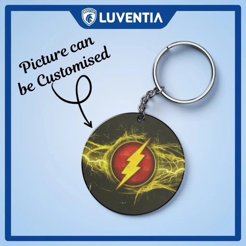 Keychain Superhero - Flash Logo