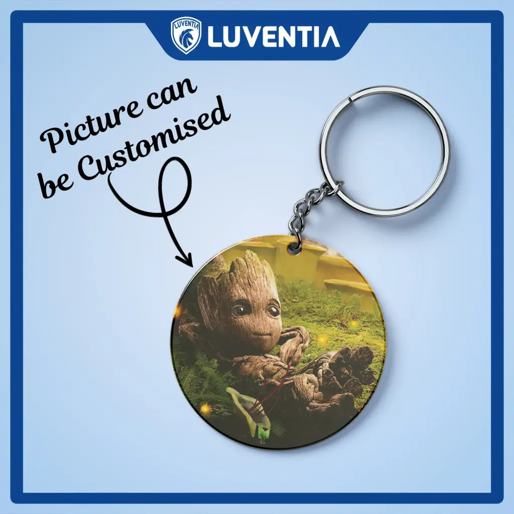 Keychain Superhero - Gardian of Galaxie - Groot Relax