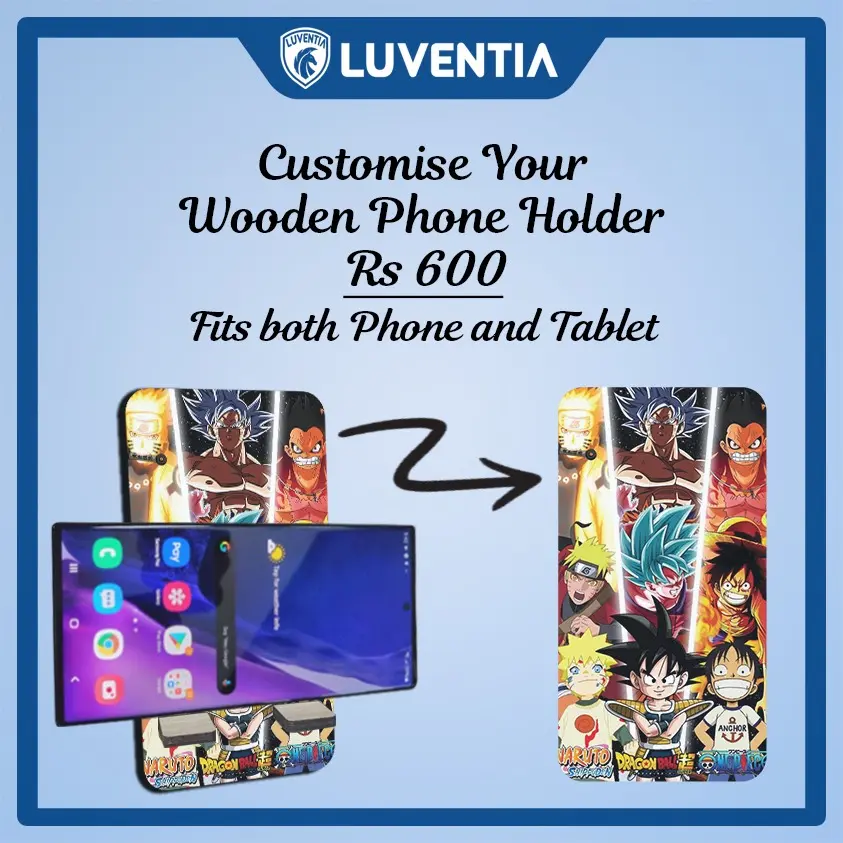 Phone Holder UV - Anime - Trio - Naruto,DBZ, One piece