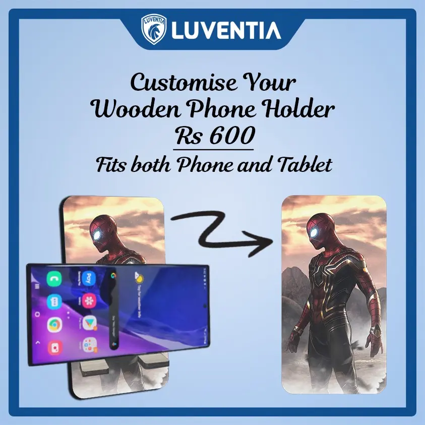 Phone Holder UV - Superhero - Spiderman Iron Suit
