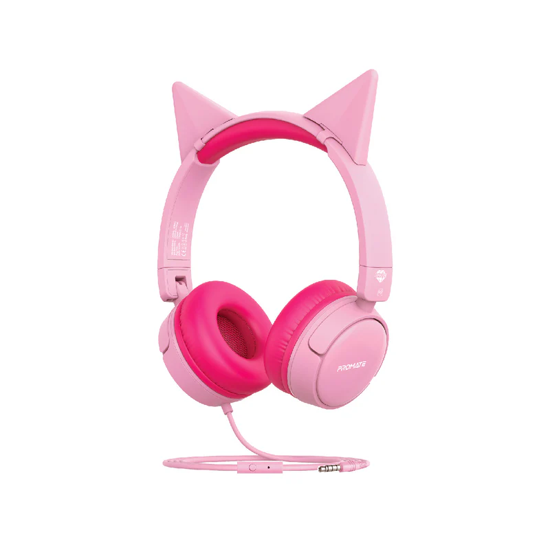 Promate HD Stereo KidSafe Wired Headset JEWEL (Blue / Pink)
