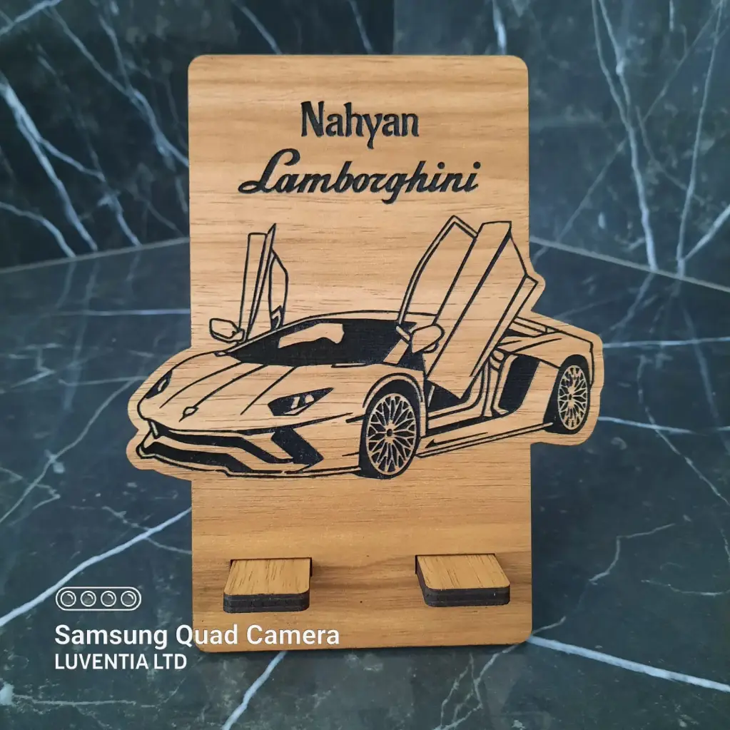 Phone Holder Engraving - Car - Lamborgini