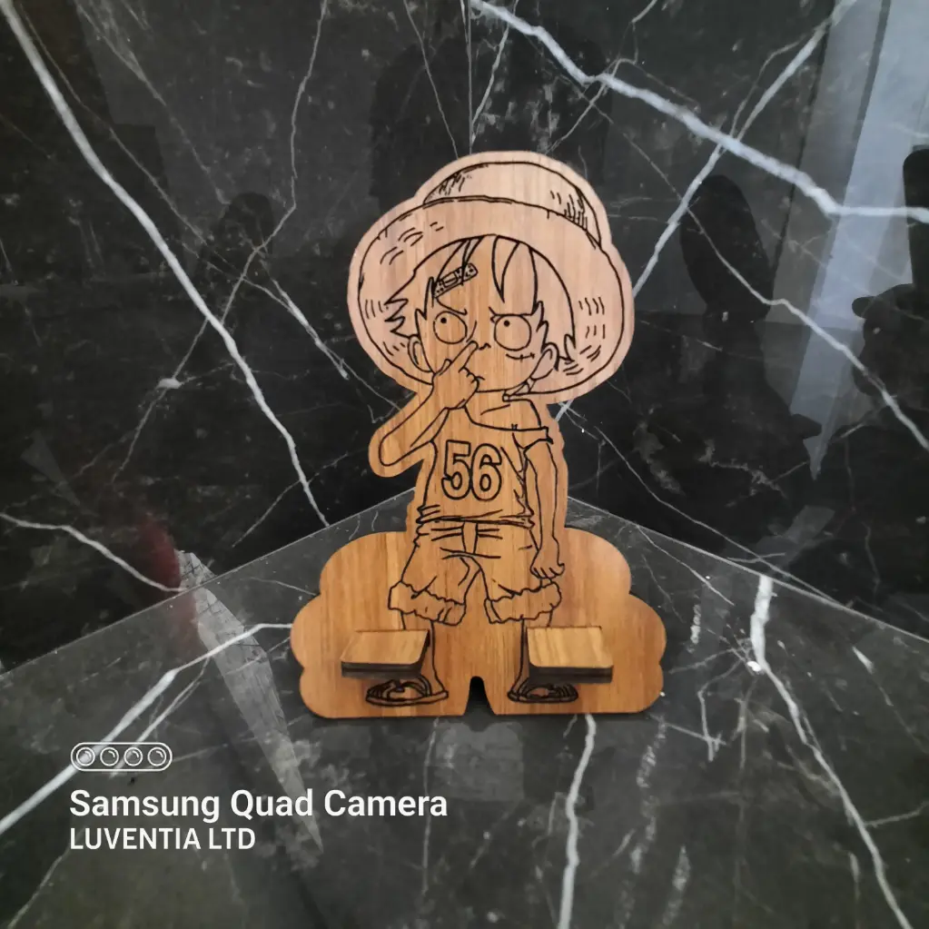 Phone Holder Engraving - Luffy Kid