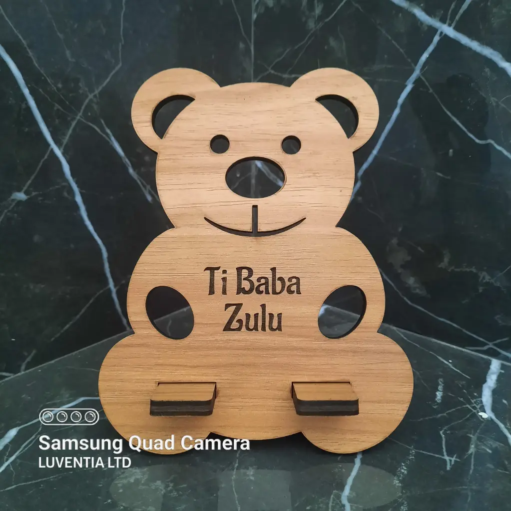 Phone Holder Engraving - Teddy