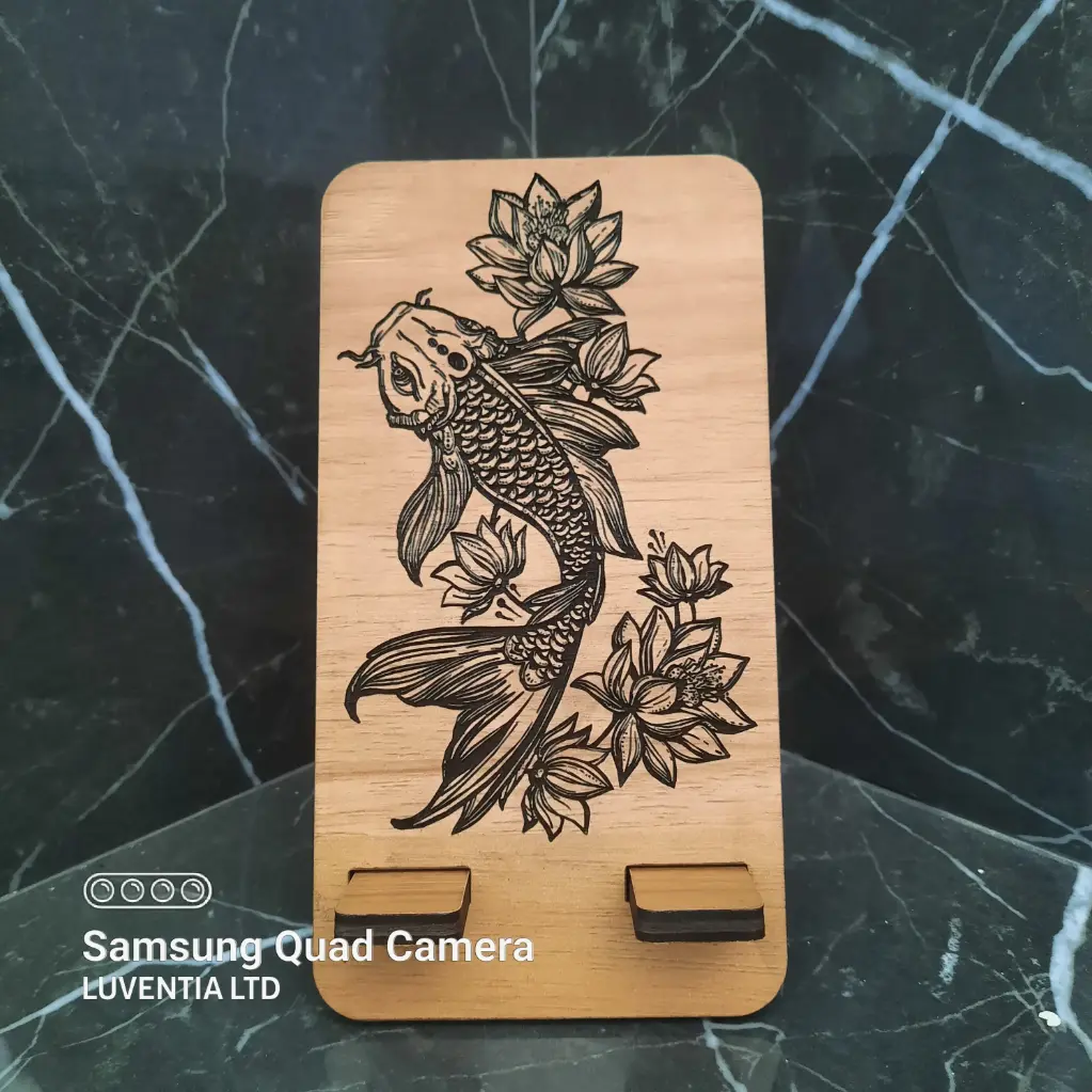 Phone Holder Engraving - KOI