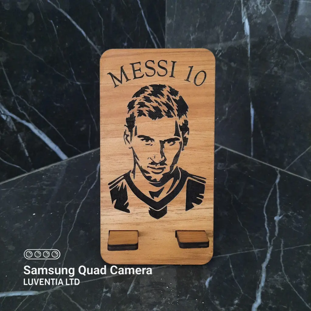 Phone Holder Engraving - Messi 10