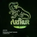 Dino with Name - Led Lamp - Engraving (18cm)