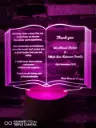 Book Design - Led Lamp - Engraving (18cm)