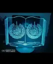 Allah Mohammad - Led Lamp - Engraving (18cm)