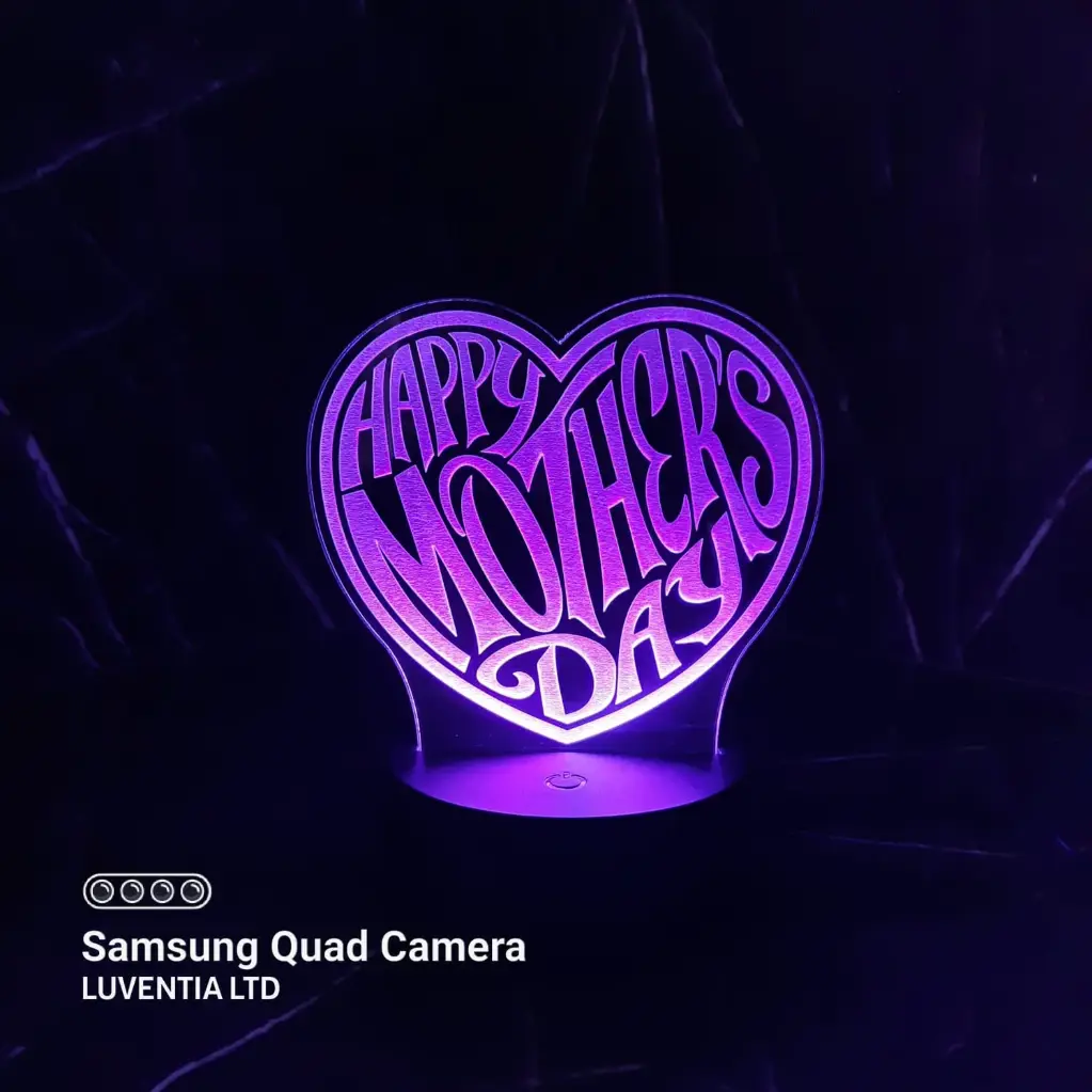 Happy Mother's Day 2 - Led Lamp - Engraving (15cm)