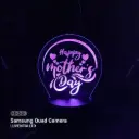 Happy Mother's Day 3 - Led Lamp - Engraving (15cm)