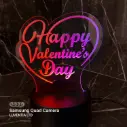 Happy Valentine's Day - Led Lamp - Engraving (15cm)