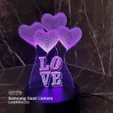 Heart Balloon - Led Lamp - Engraving (15cm)