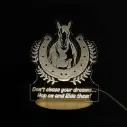 Horse - Don't Chase your Dream - Led Lamp - Engraving (15cm)