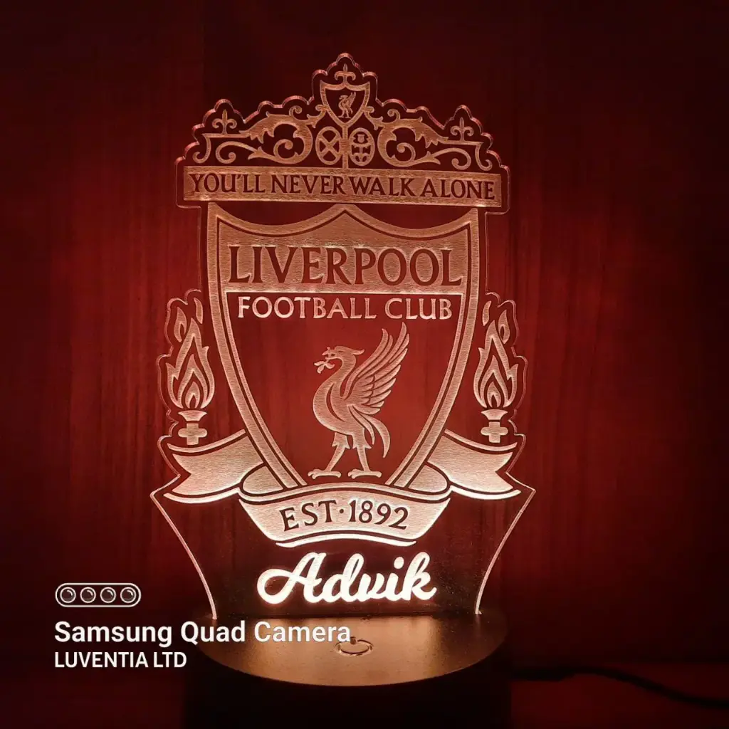 Liverpool - Led Lamp - Engraving (15cm)