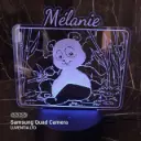 Panda Bambou - Led Lamp - Engraving (18cm)
