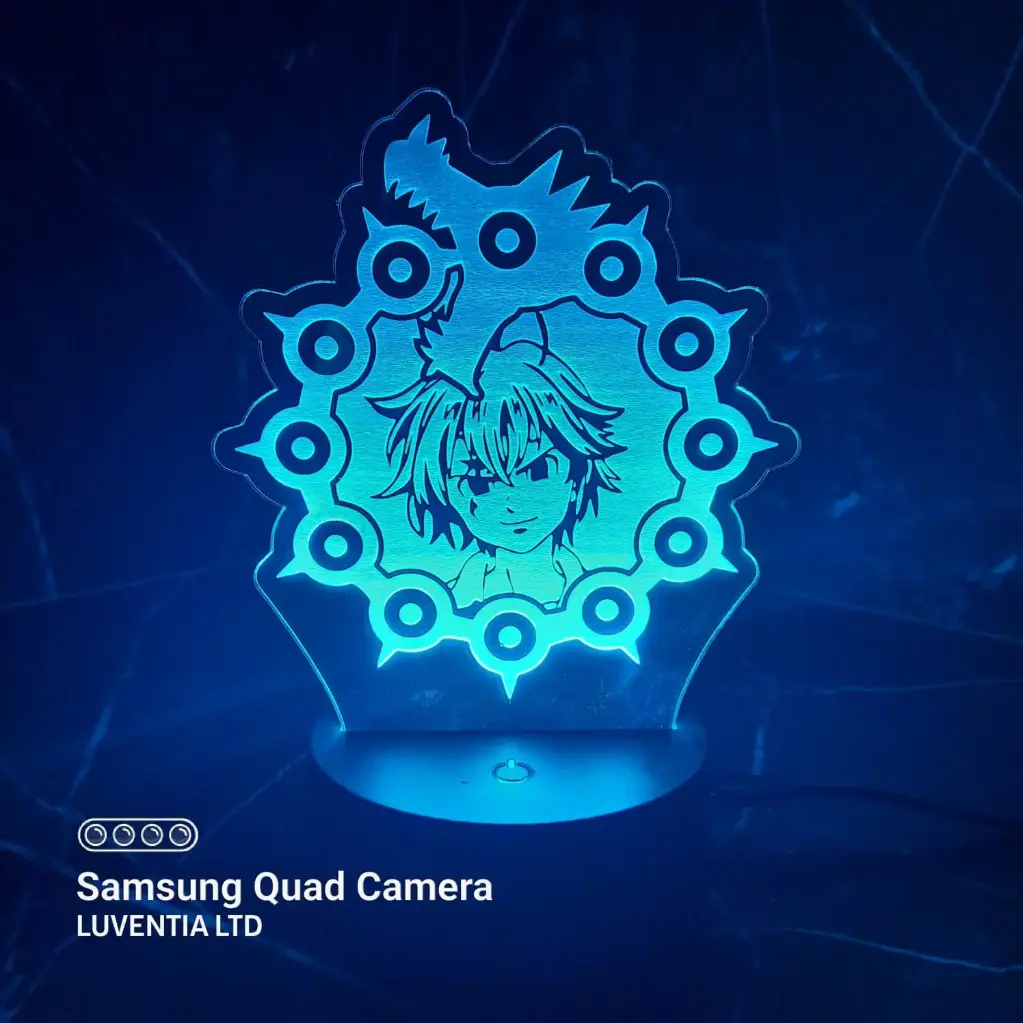 Meliodas - Led Lamp - Engraving (15cm)