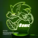 Sonic Run - Led Lamp - Engraving (18cm)