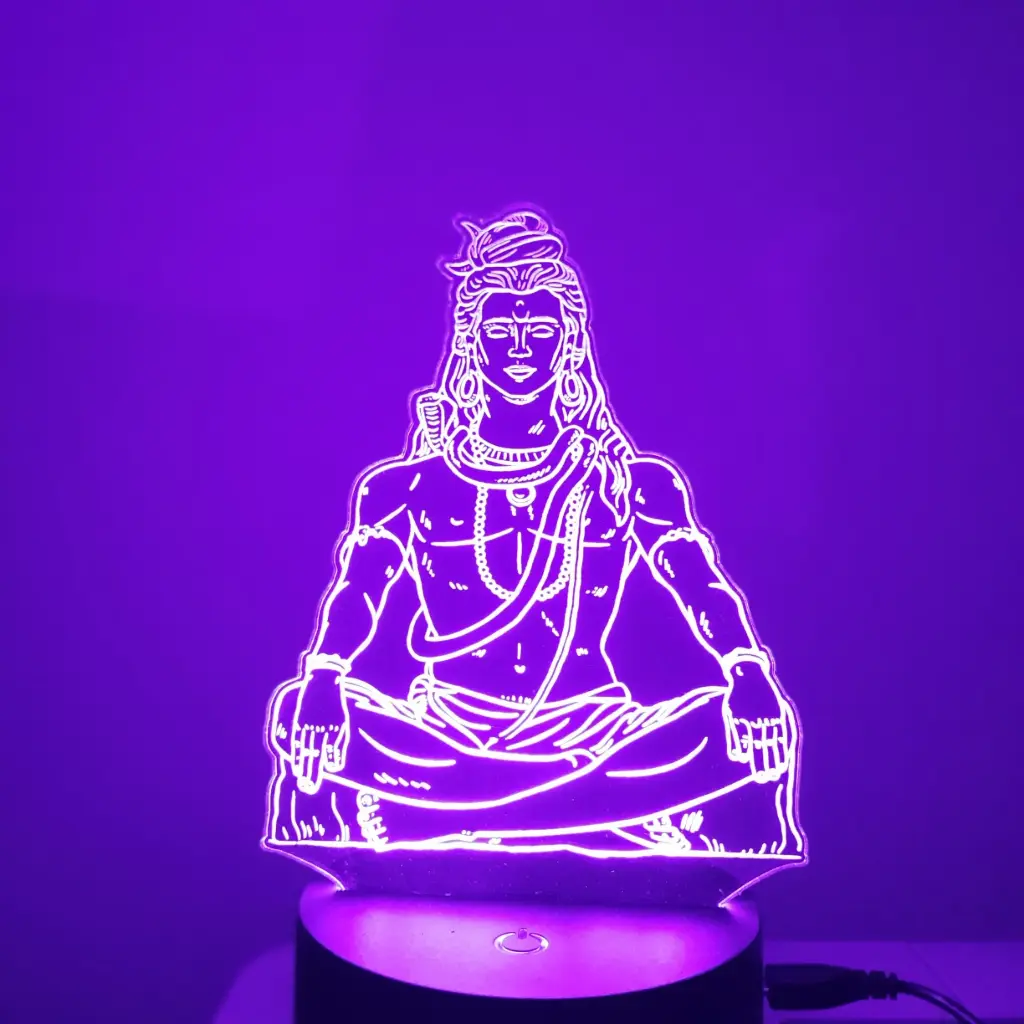 Shiva - Led Lamp  - Engraving (15cm)