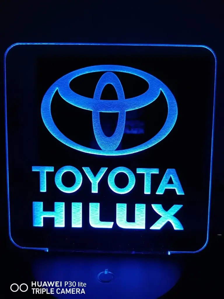 Toyota Hilux - Led Lamp - Engraving (15cm)