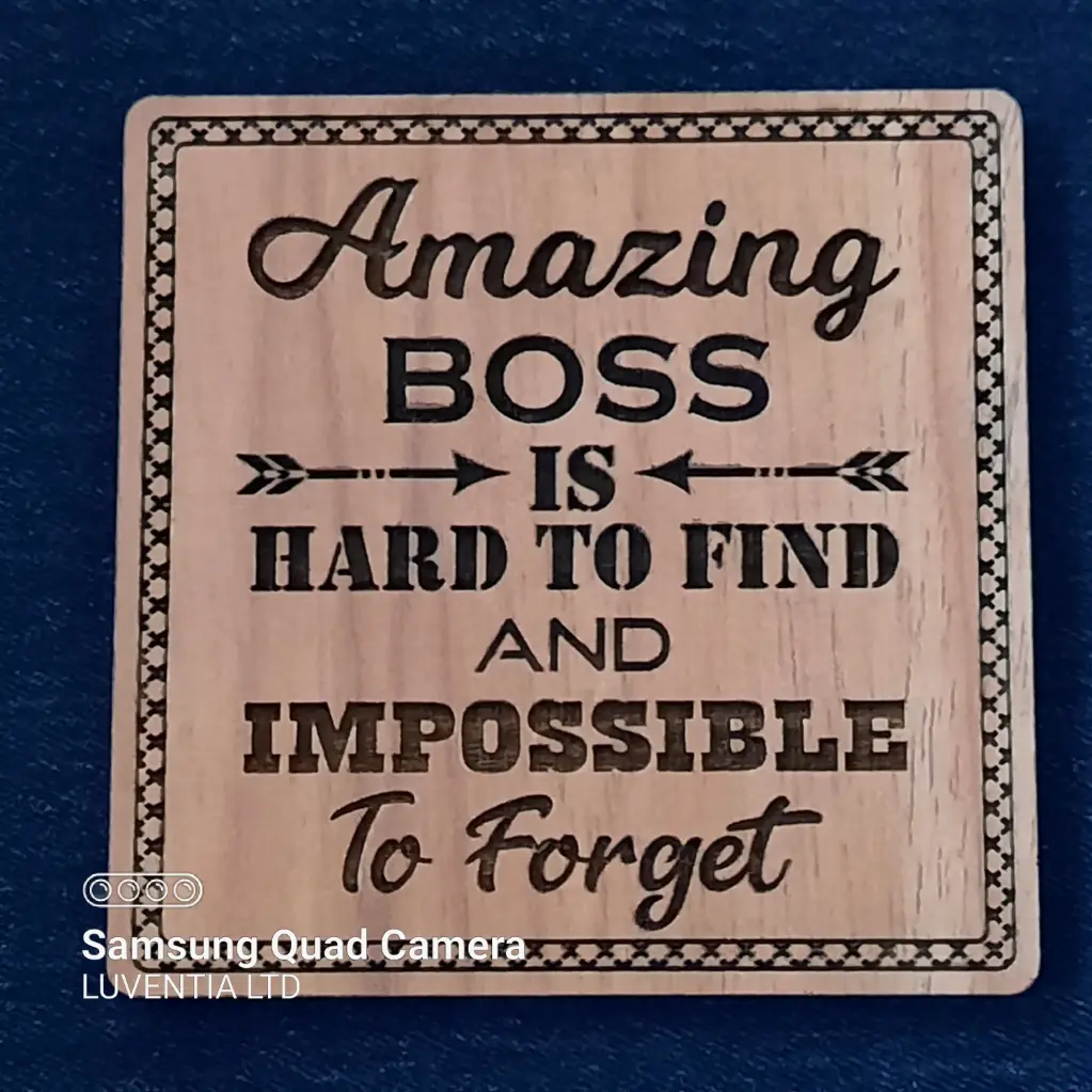 Amazing Boss - Wooden Frame 12cm