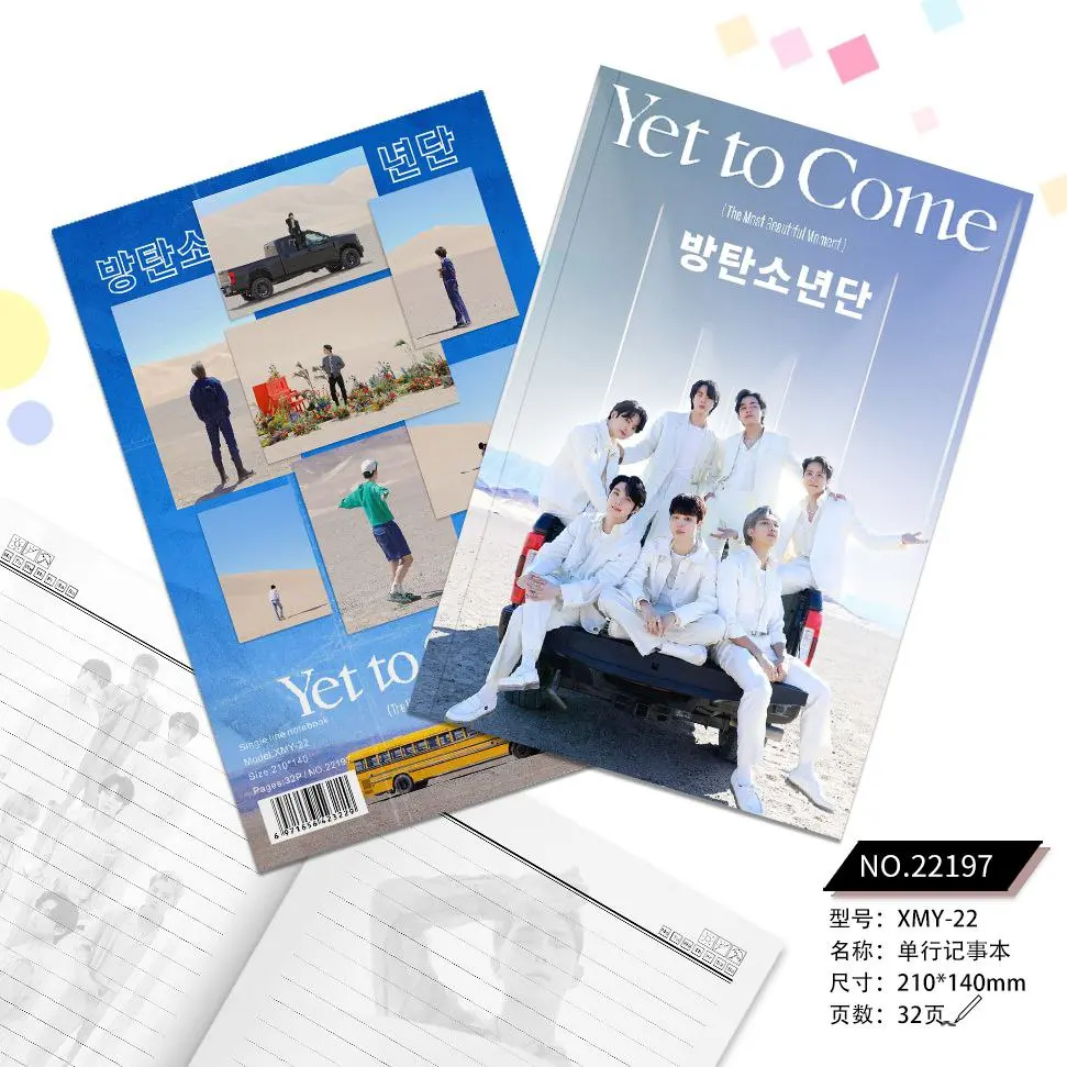 BTS Yet to Come - Notebook 32p (Printed on all Pages)