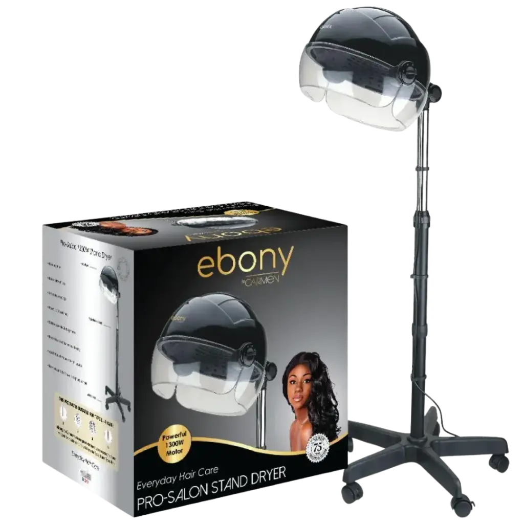Carmen 5141 - 1300W Ebony Pro-Salon Stand Hair Dryer