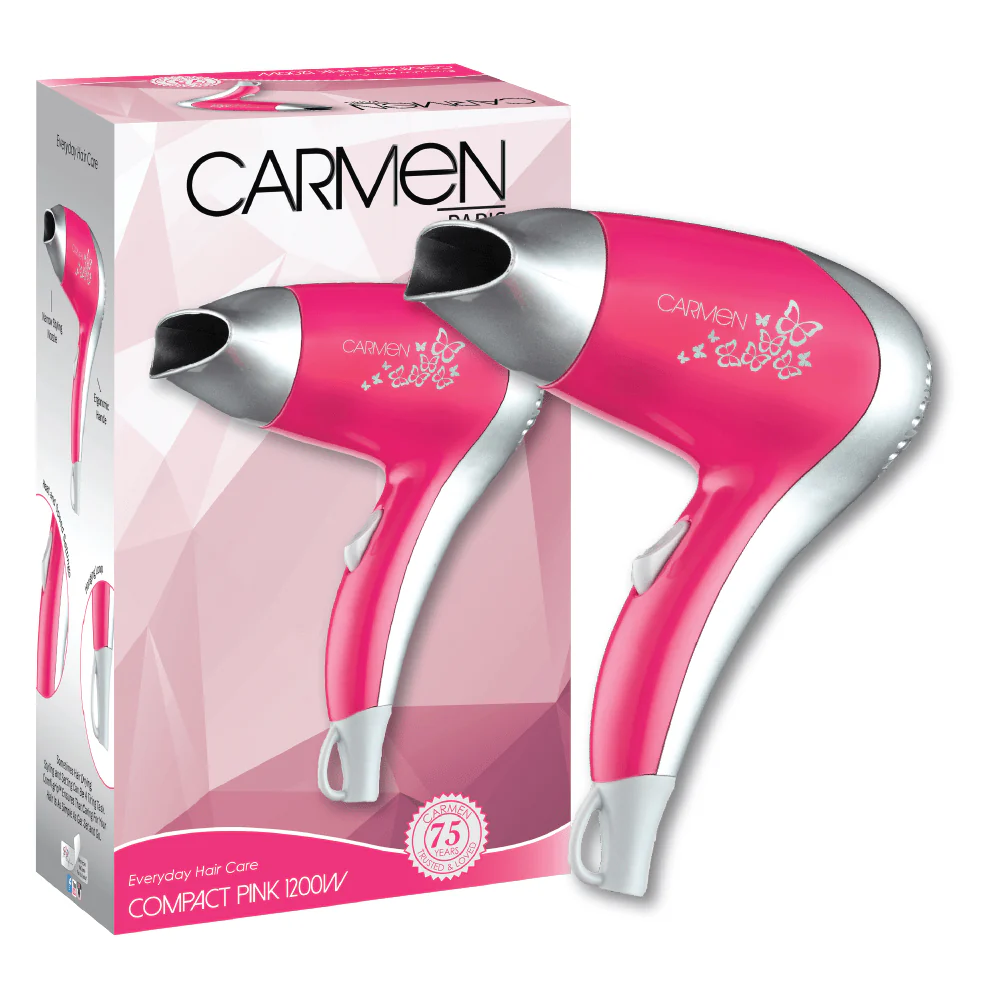 CARMEN Compact 1200W Hair Dryer (SEL-5137)