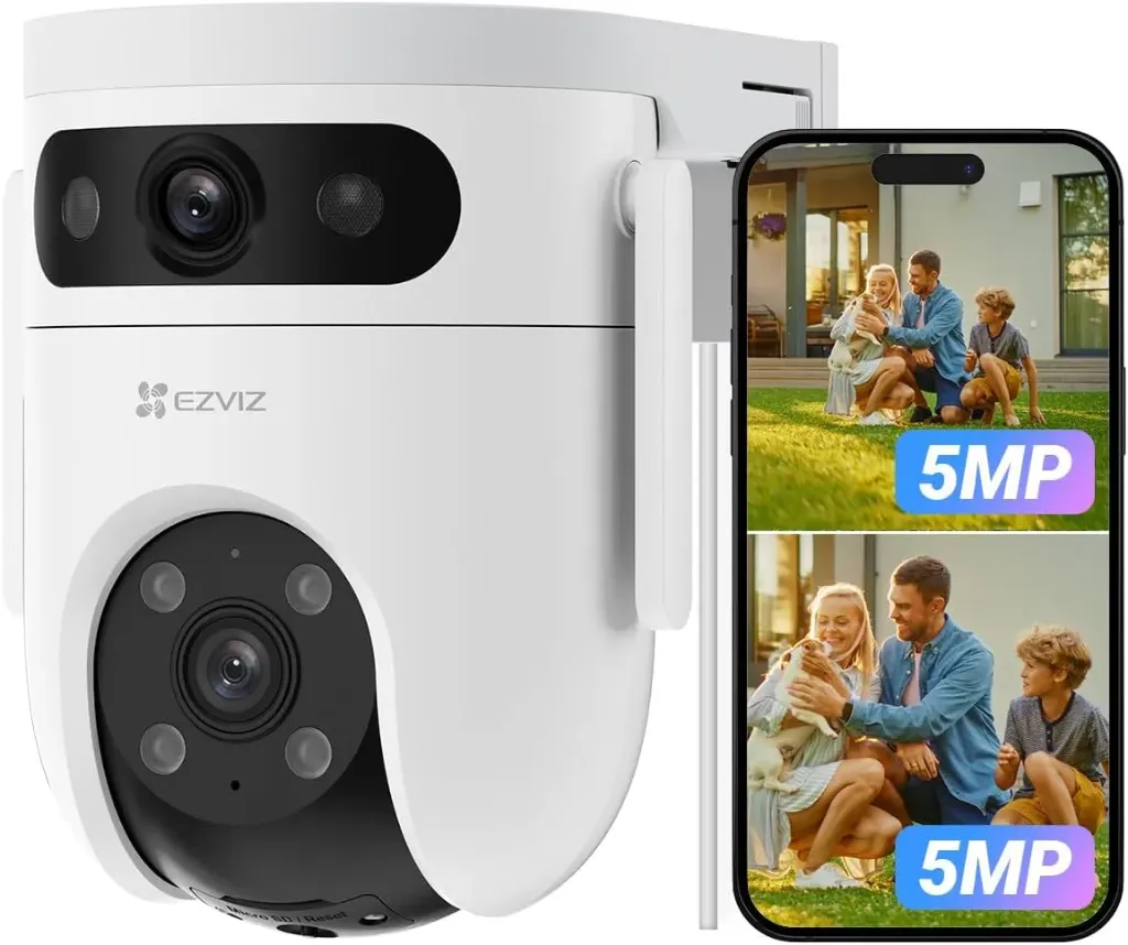 [TT - H9C 4G WIFI] H9C Dual-Lens 3K 5MP Pan & Tilt Wi-Fi Camera (Outdoor) 4G + WIFI