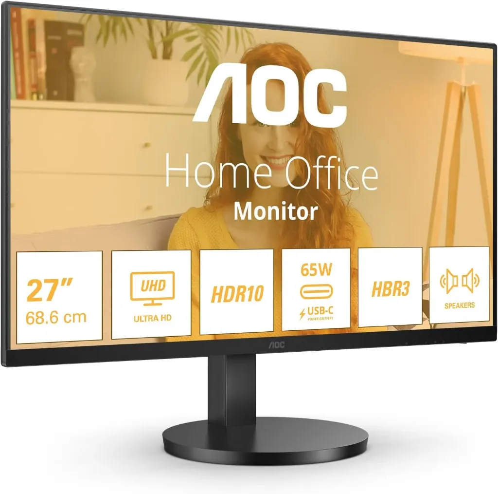 [TT-AOC 27 Inch U27B3CF 4K Monitor Type C] AOC Monitor 27 inch - U27B3CF 4K TYPE C