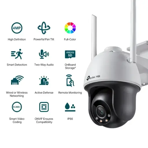 [CS- TP-CAM-VIGI-C540-W-4(UN)] TP-Link 4MP Outdoor Full-Color Wi-Fi Bullet Network Camera VIGI C540-W 4mm (UN)