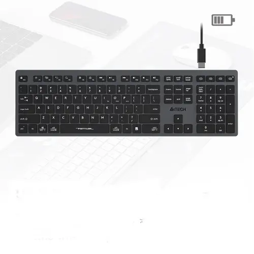 [CS- KBW-A4TECH-FBX50C] Keyboard A4Tech Bluetooth & 2.4G Wireless Scissor Switch Keys FBX50C
