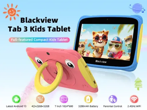 [LXLT-071593] Blackview Kids Tablet - Tab 3 Kids (Blue / PINK) NO SIM