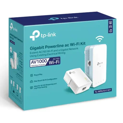 [LXLT-071493] TP Link WPA7517 AV1000 Gigabit Powerline Wifi Kit
