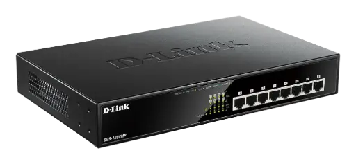 [LXLT-066182] Dlink DGS‐1008MP 8-Port 10/100/1000 Mbps Unmanaged Switches