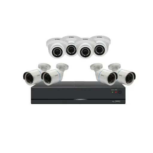 [LXLT-060614] Dlink DCS-P8 - 8 camera + DVR installation kit